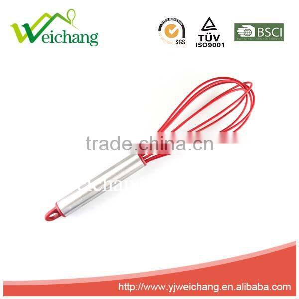 WCJ493 Good quality Egg whisk Silicone Wire Whisk, Egg Frother, Milk & Egg Beater Blender 10" hot sales