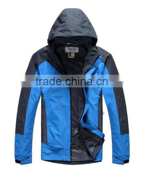waterproof windproof men outdoor jacket for winter in china