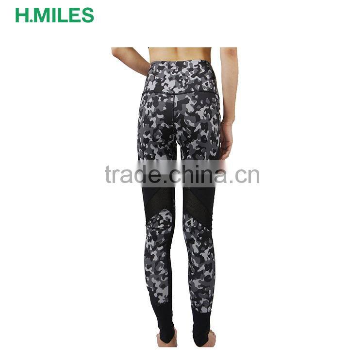 Female Elastic Exercise Tights Fitness Running Trousers Slim Leggings