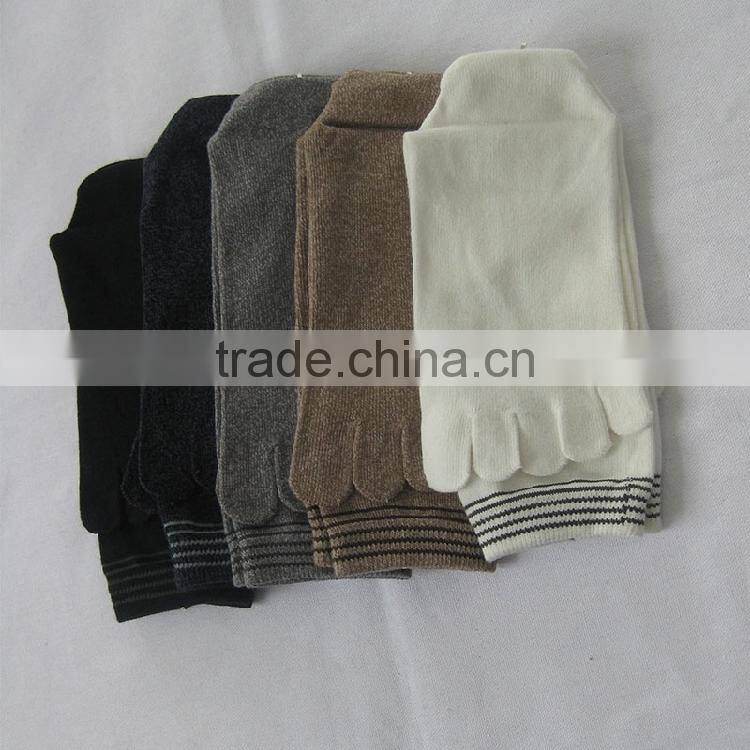men's dress socks five toes socks with cotton