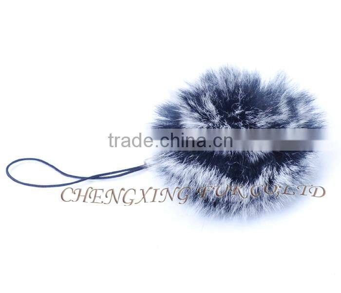CX-A-54B Rabbit Fur Mobile Phone Strap Detachable Key Ring