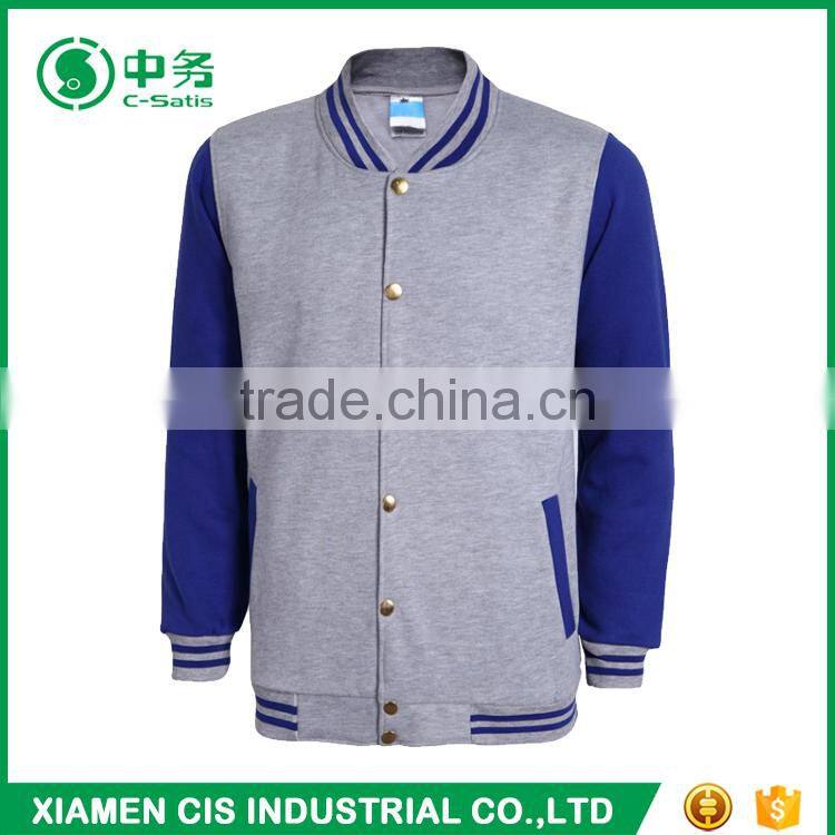 New Product Multi Color Sailor Collar 4XL Plus Size Mens Plain Varsity Jacket