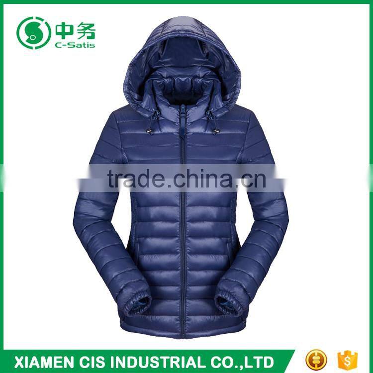 Fashion Style Winter Lightweight Womens Hooded Down Jacket for Sale