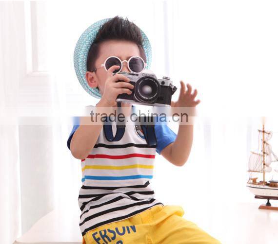 100% cotton printed short sleeve kid's t shirt o neck breathable child's t shirt