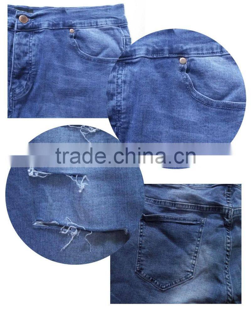 Hot sale mens jeans 2017 fashion skinny denim jeans rips jeans custom