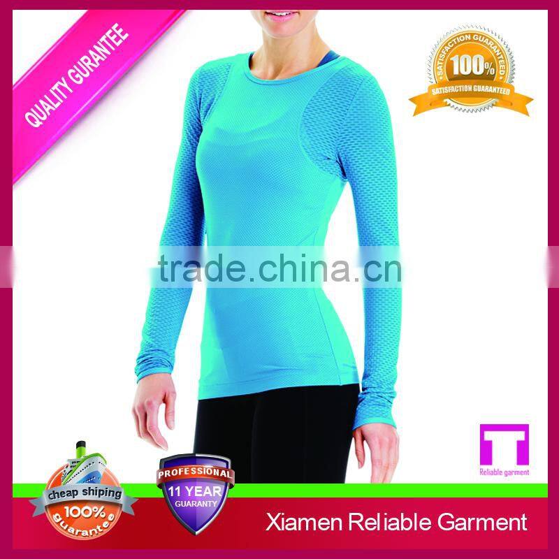 Sports long sleeve cheap dry fit t-shirt