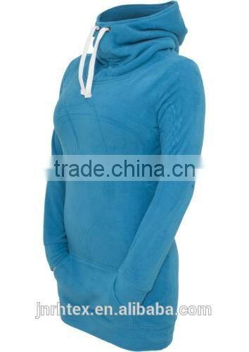 Custom cheap thick long polar fleece hoodies