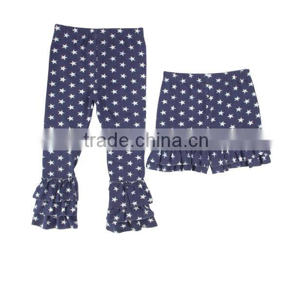 2016 girls triple ruffle pants girls fashion persnickety toddler star leggings fall pants