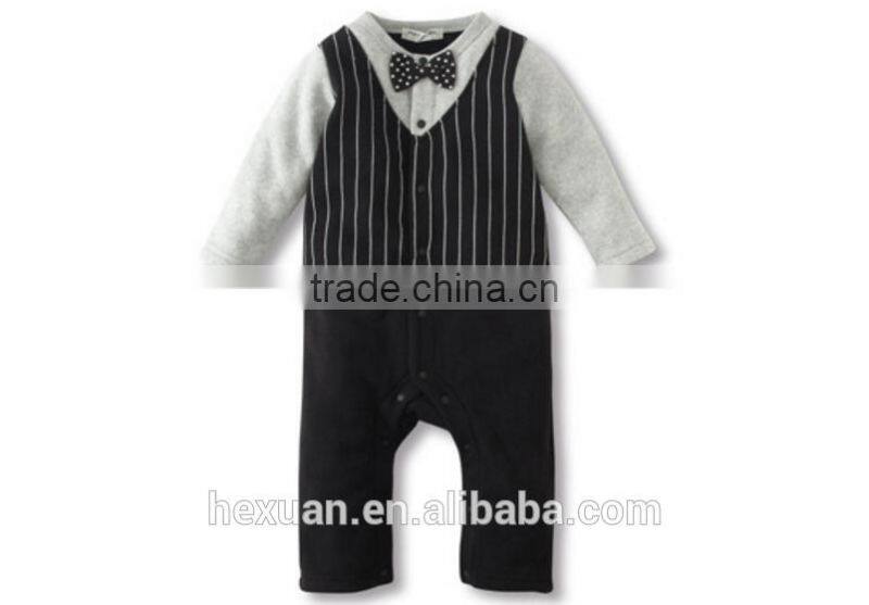 organic cotton long sleeves baby clothes romper boy