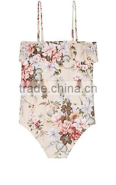 Lovely children custom little girls One-Piece Swimsuit cute young girl modeling bikini kids swimwear