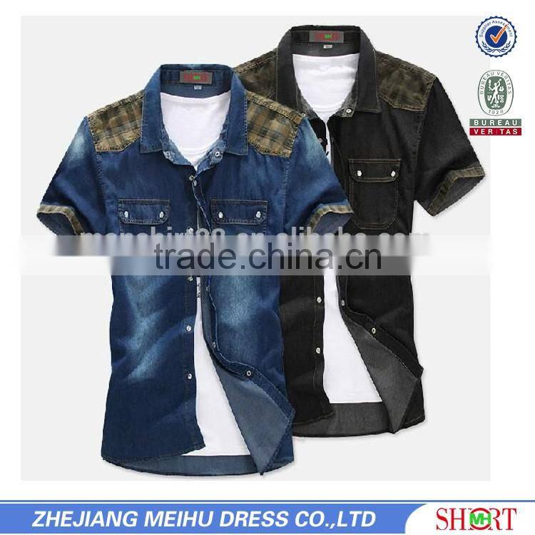 Denim fabric garment man shirt casual shirt