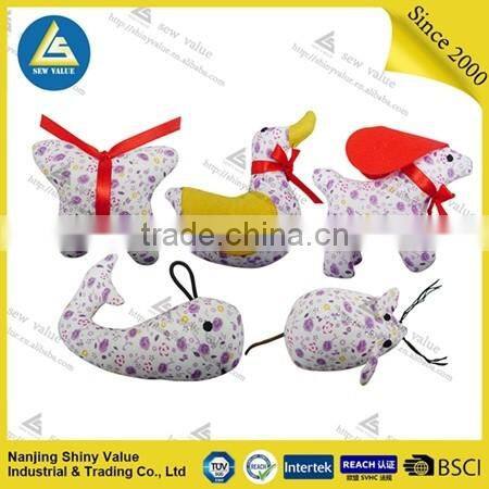 Different printing type PP filler sewing usage animal shaped pin cushion