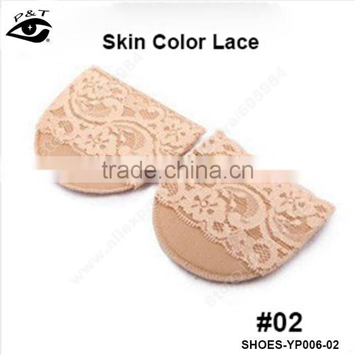 Soft lace shoe pads for high heel shoes lady shoes accessories