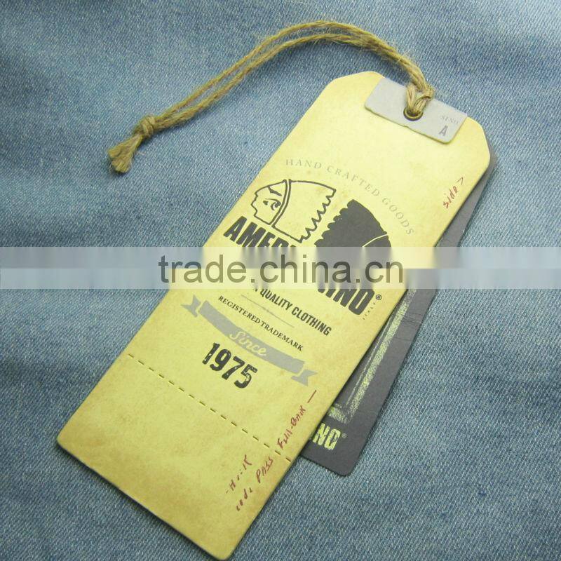 garment hang leather tag custom