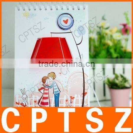 Lovers DIY calendar table lamp