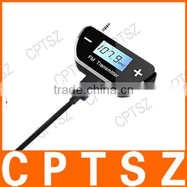 Hands-free talking for smart phones Mini FM Transmitter with LCD-Display