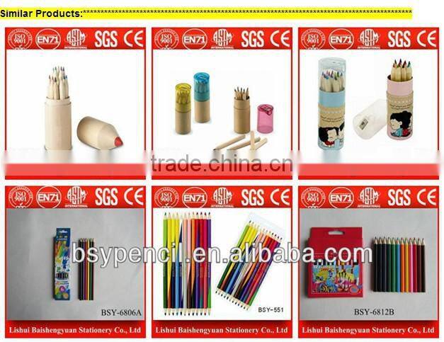 3.5''HB natural pencils wih diamond in paper tube