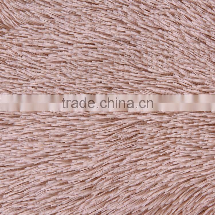 100% polyester promotion solid long pile fake fur winter blankets