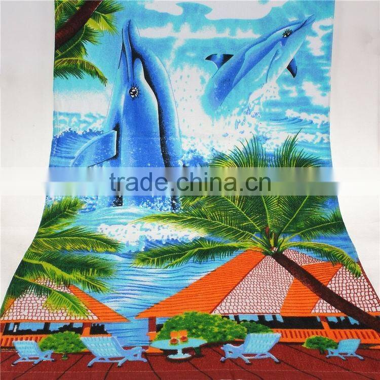 Micro fibre travel towel beach printed custom logo