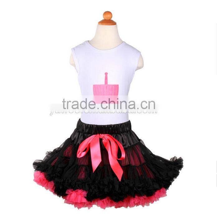 Best Selling High Qaulity Wholesale Kids Girls Christmas Pettiskirt Dress Long Sleeve Super Fluffy Birthday Dresses