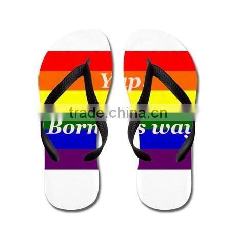 Rainbow Gay Pride Pony Cartoon Beach Slippers Summer Flip Flop