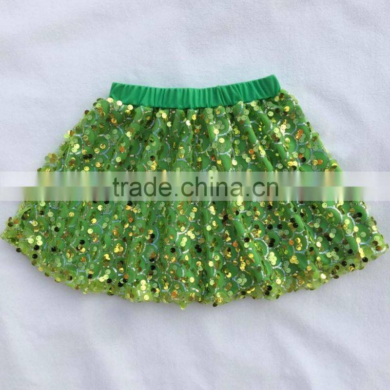 The Newest Design Girl Dress Wholesale Kids Clothes Scale Pattern Sequin Baby Skirt