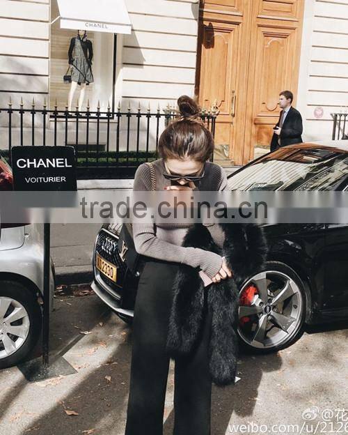 YR478 Top Quality Genuine Fox Fur Luxury Long Boa Scarf