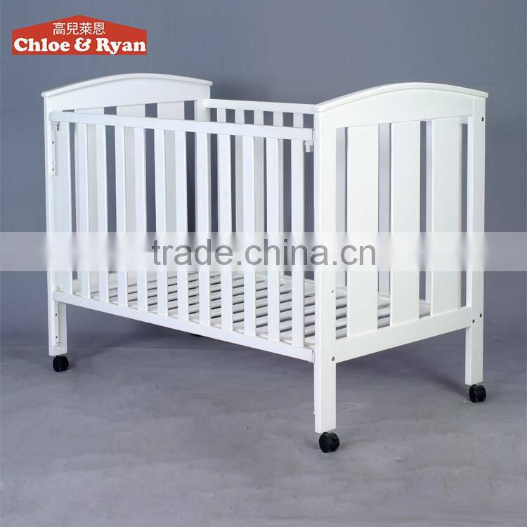 Europe kids sleeping single bed wood baby sleigh cot bed prices