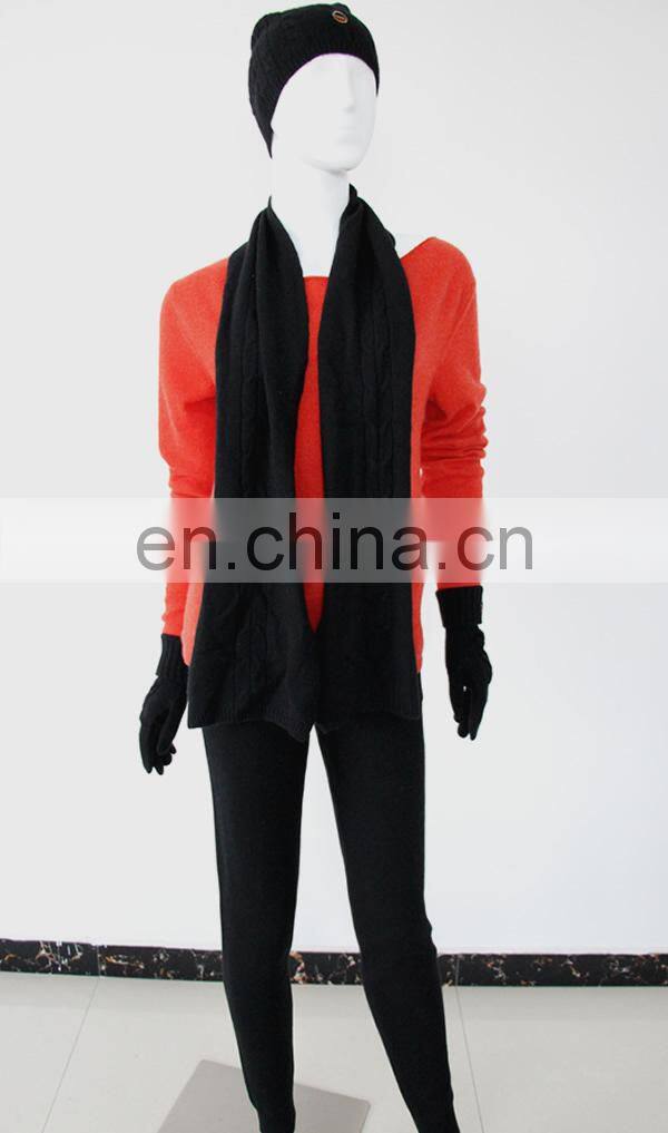 66*66cm flat knitted V-neck cashmere poncho with 91colors