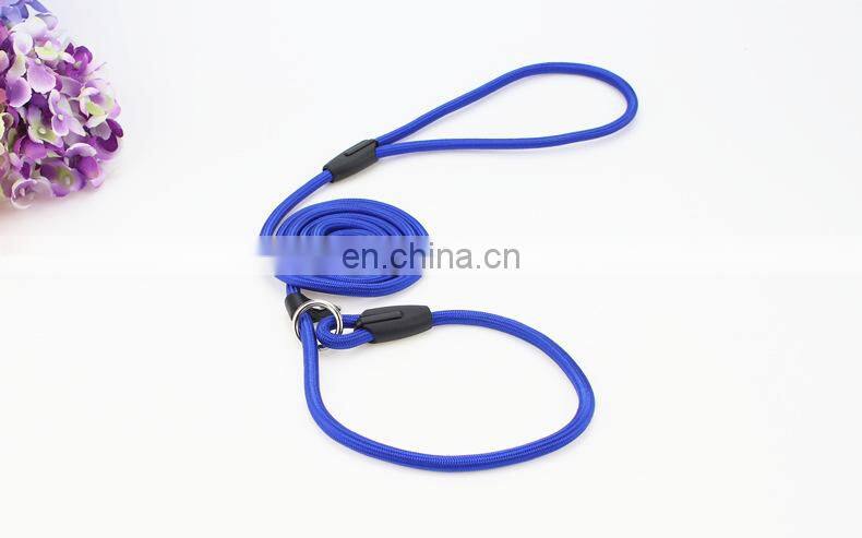 Nylon Dog Training Leash Dogs P Chain Slip Collar Walking Leads Rope S M L For Small Medium Breeds Chihuahua Teddy