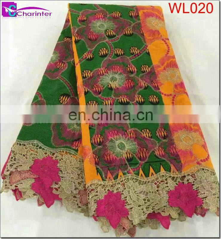 nigeria wax print fabric lace WL020
