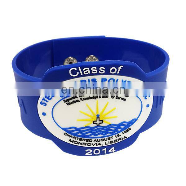 2D design soft PVC wristband bracelet