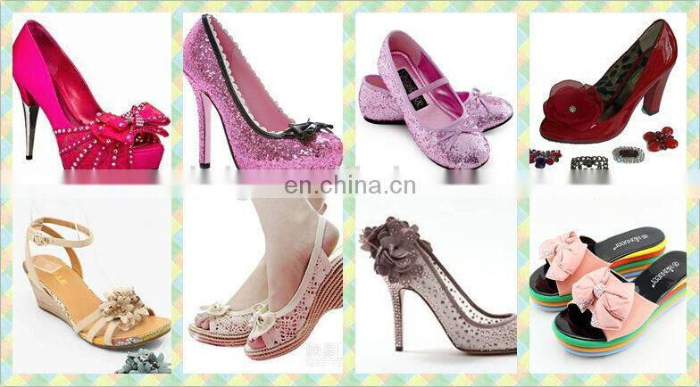 Fashional design wholesale shoe accessories ladies jeweled ornaments for shoes