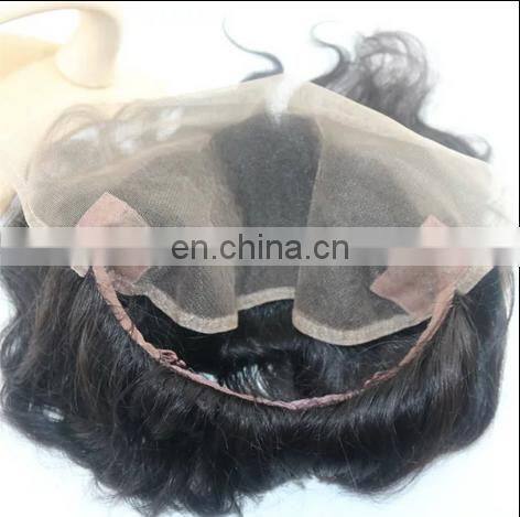 Raw Indian Hair Ear To Ear Pre Plucked Lace Frontal Closure Straight Human Hair Extensions Lace Frontal Piece