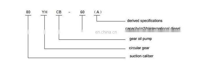 Nylon gear oil pump Truck pump YHCB80-60