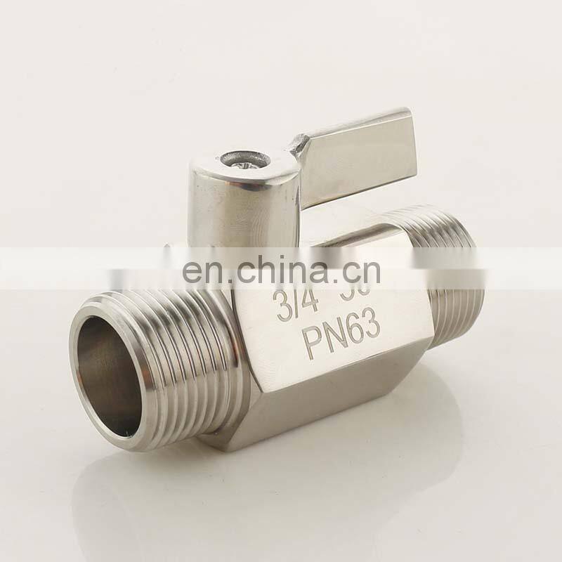 High quality stainless steel 304 G3/4" BSP mini ball valve MXM two way valve