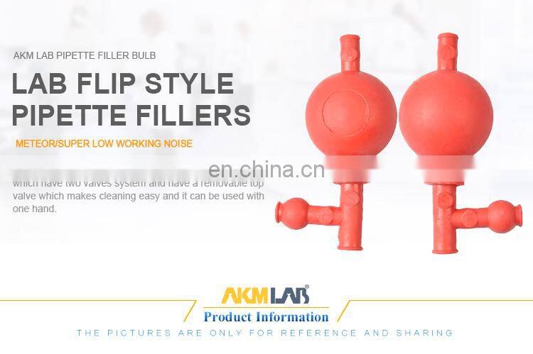 AKM LAB Flip Style Pipette Fillers Bulb Rubber Filler