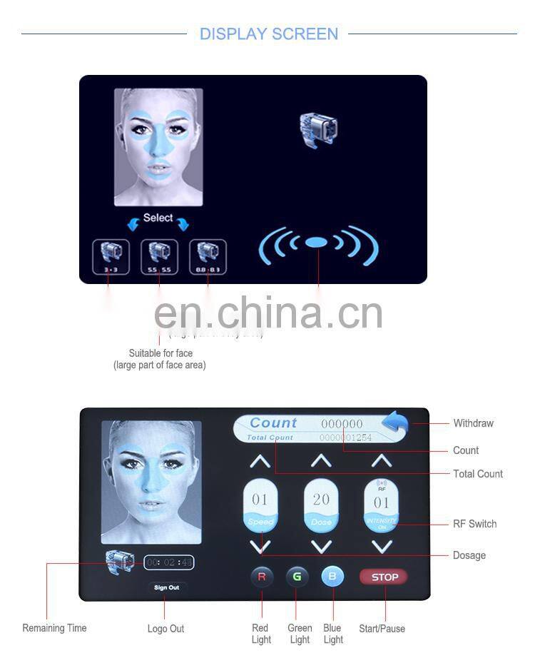 Newest Product Radio Frequency Water Gun Micro Power Mesotheray Machine Mesotherapy Gun Skin Rejuvenation Whitening