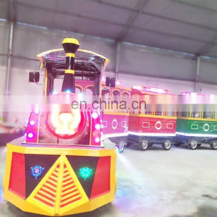 Amusement Park Equipment Playground Machine Kids Adult Game Family Thrilling Ride Chinese Supply Tourist Train Ride