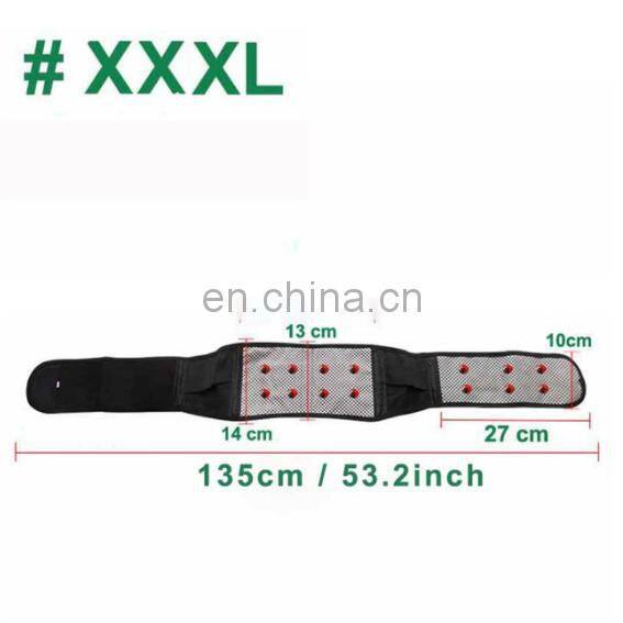 Adjustable Tourmaline Self-heating Magnetic Therapy Waist Support Belt Belt Lumbar Back Waist Support Brace Double Banded