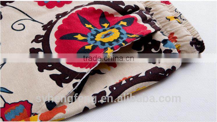 2016 summer beach wear printing young short pants for man