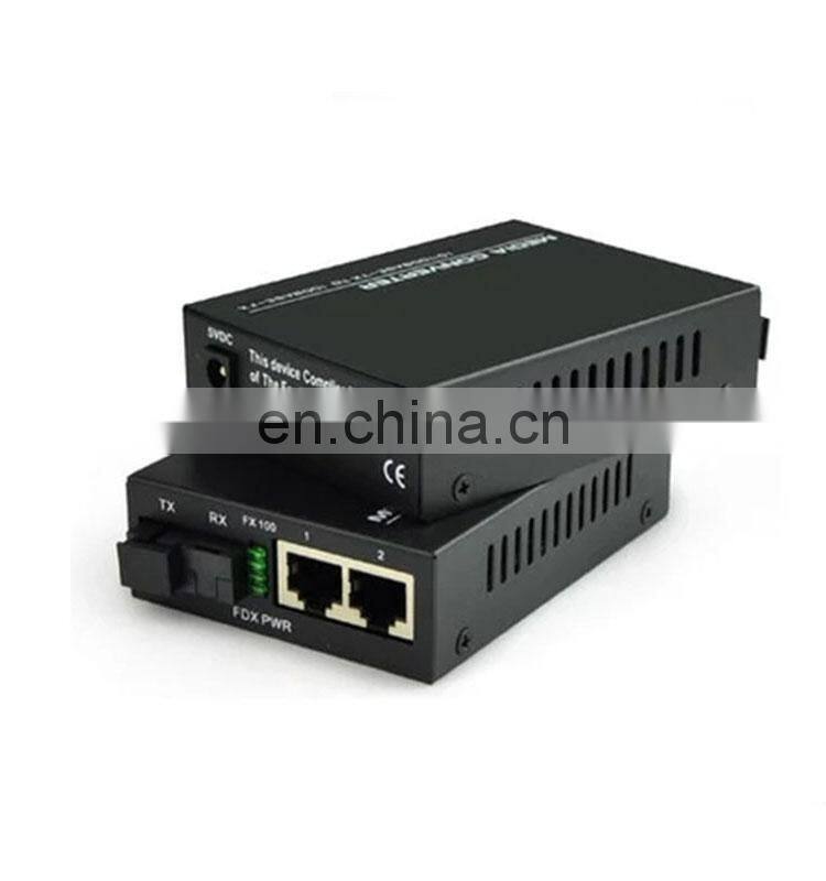 fiber optic media converter rj45 sc connector communication