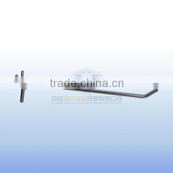 Security chrome plating hanging display pegboard hooks for shop