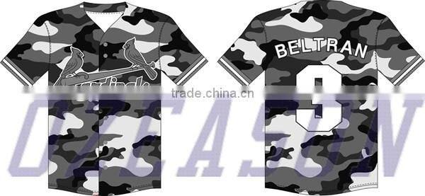 Wholesale Custom Cheap Digital Sublimated Camo Baseball Jerseys