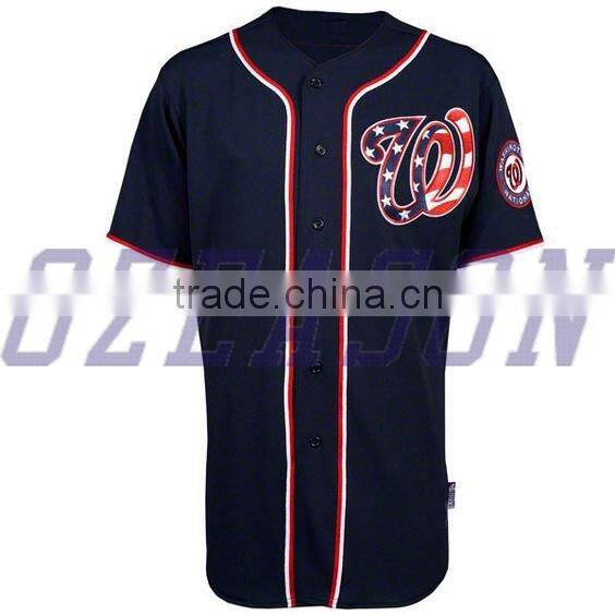 Popular full button cheap blank baseball jersey wholesale no MOQ limited
