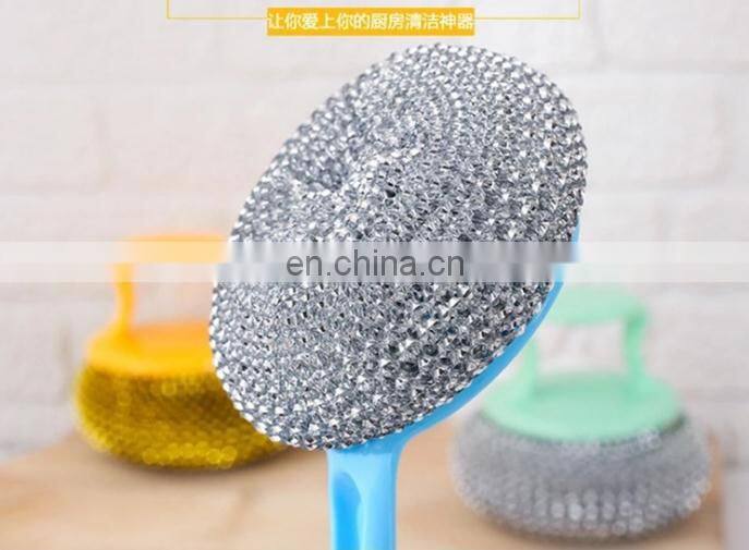 Cleaning tool stainless steel wool sponge soap pad scrubber for cleaning dishes