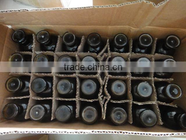 clear reagent glass bottle