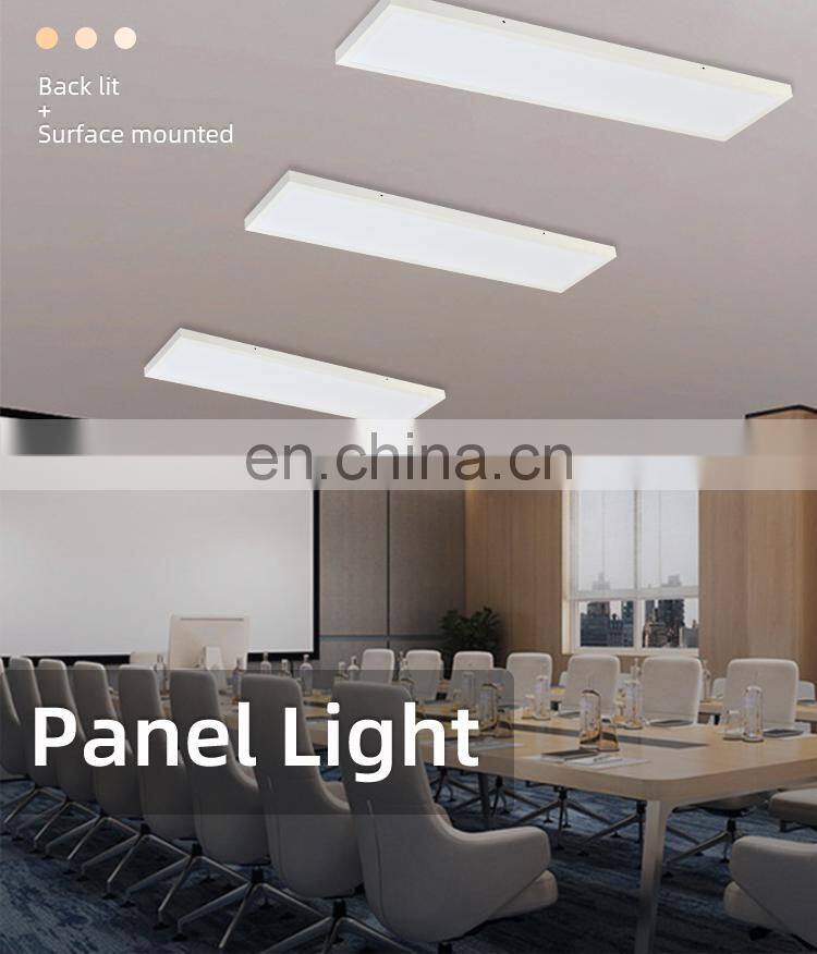 HUAYI High Efficiency 24Watt 36Watt Supermarket Office Commercial Frameless Square LED Slim Panel Light