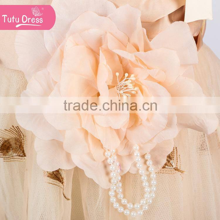 2015 hot selling Girls party dresses for new year gift