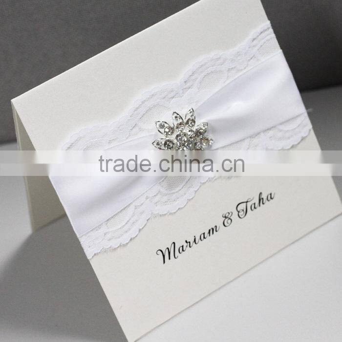 Luxury Lace Handmade Wedding Invitation Card Designs